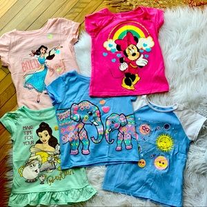Girls T-shirt bundle 5T